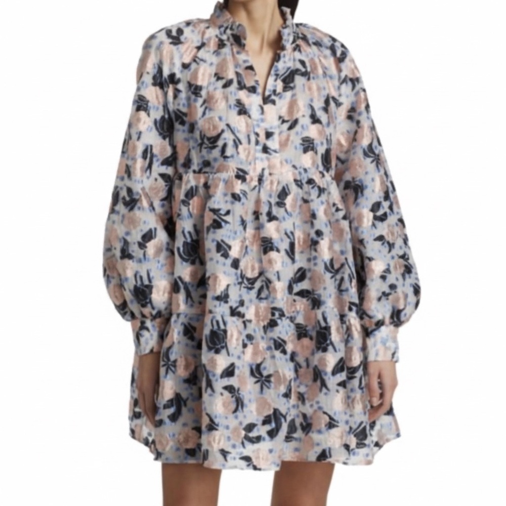STINE GOYA Jasmine Floral Organza Mini Dress NWT. Size XS